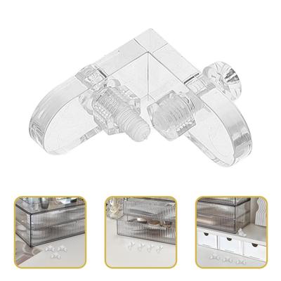 Lot de 20 supports d'angle en acrylique transparent pour étagères de boîtes