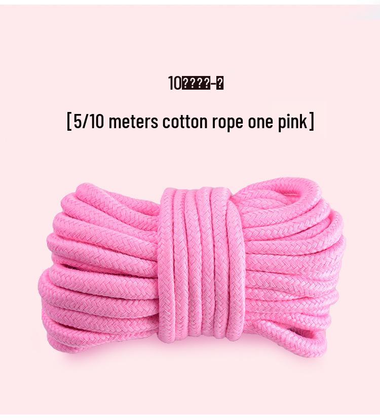 Soft Imitation Hemp Rope - Red, Pink, Black - 5 & 10 Meters - Gentle on Hands