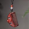 Wooden Wooden Hair Comb Wood Massager Fine Tooth Comb Head Oil Massager Pocket Comb  Hair Care