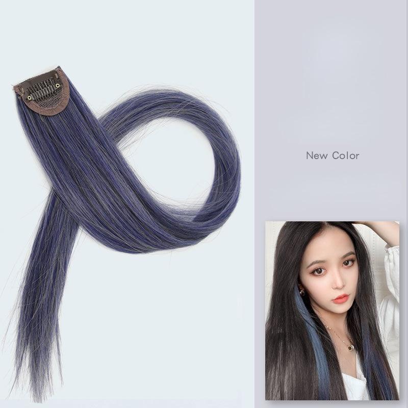 60cm Hair Extension Clip In Hairpiece Long Straight Hanging Ear Wig Clip Synthetic Hair Extensions Accessories Hairpiece Hairpin