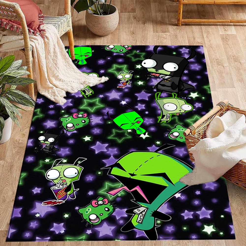 Zombie Invasion Carpet Suitable for Playrooms Balcony Game Room Dormitory Anti-slip Rug Office home decor Best for Christmas