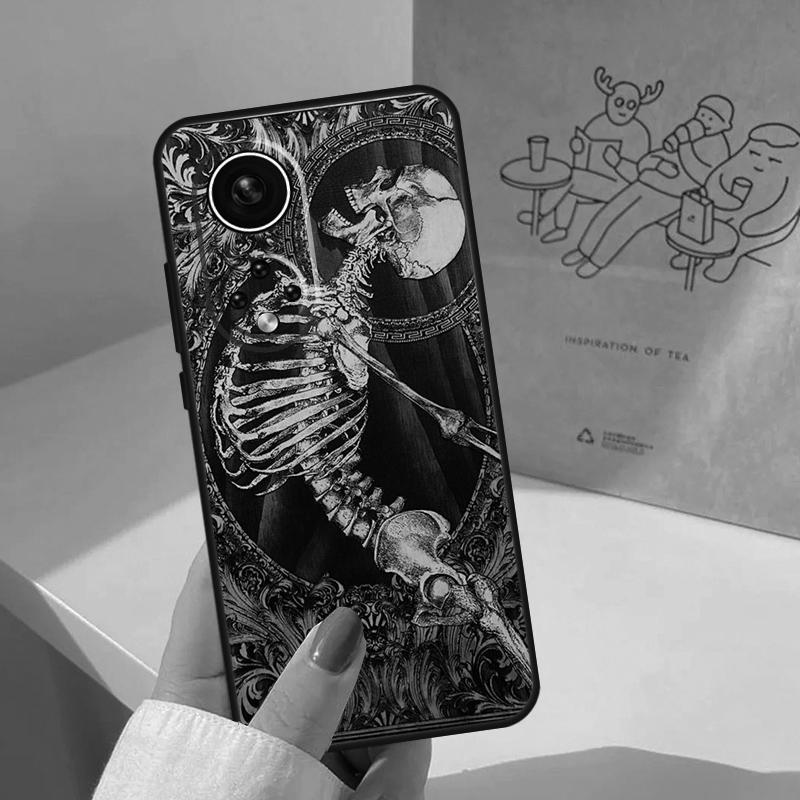 Gothic Fashion Skull For Huawei P20 P30 P40 P60 Pro P Smart Nova 9 5T Honor 70 90 50 Magic5 Lite X7a X9a X8a Case