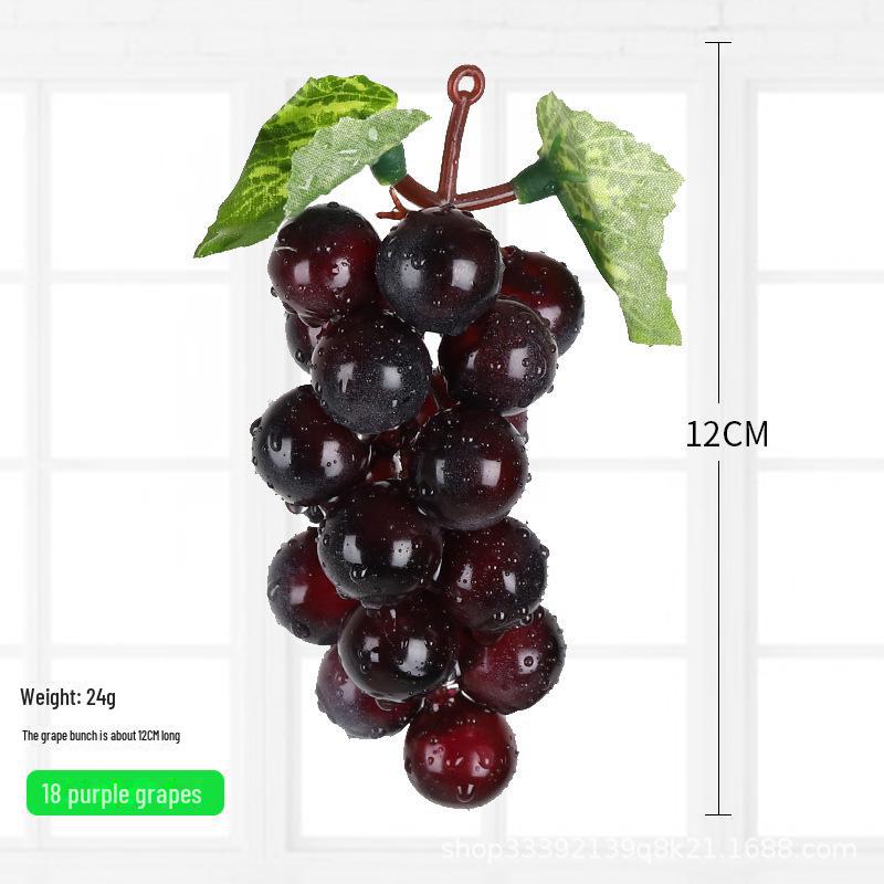 Kids' Educational Toys: Simulated Fruits - Grapes, Persimmons, Apples, Bananas - for Play, Decor, and Props