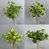 Real Touch Artificial Green Plant 8 Heads Faux Plants Simulation Greenery  Outdoor Garden Decor