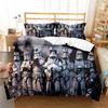 3D Sci-Fi War Print Bedding Set, Darth Duvet Cover with Pillowcase 75x50cm, Single Double Bed Duvet Cover 2/3pcs Gift for Boys