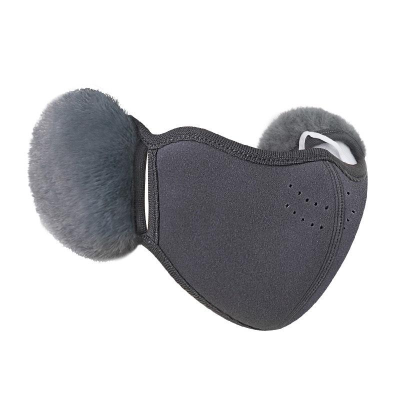 Damen Winddichte Vollgesichtsmaske mit Ohrenschützern – Warm, Samtgefüttert, Staubdicht, Atmungsaktiv, Waschbar für Herbst- und Winterradfahren