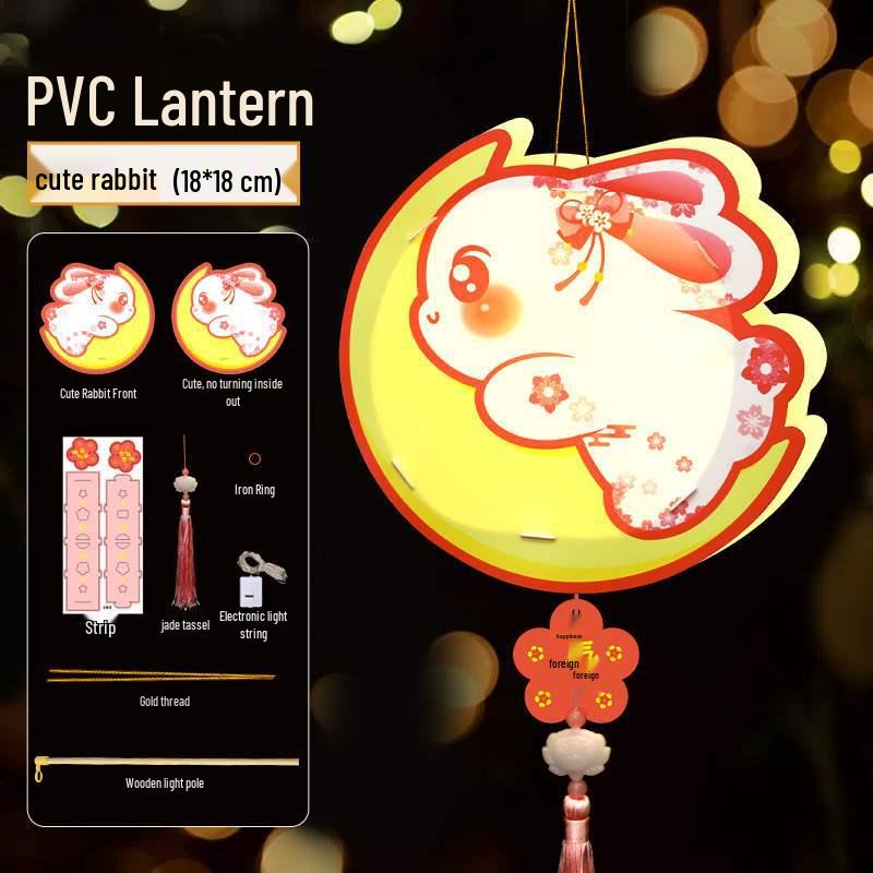 Children's Handheld Glowing Jade Rabbit Lanterns - Mid-Autumn Festival Decoration
