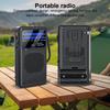 Small Portable Radio AM FM Radio Battery Operated Radio Emergency Survival Mini Pointer Pocket Radio for Home Running Travel