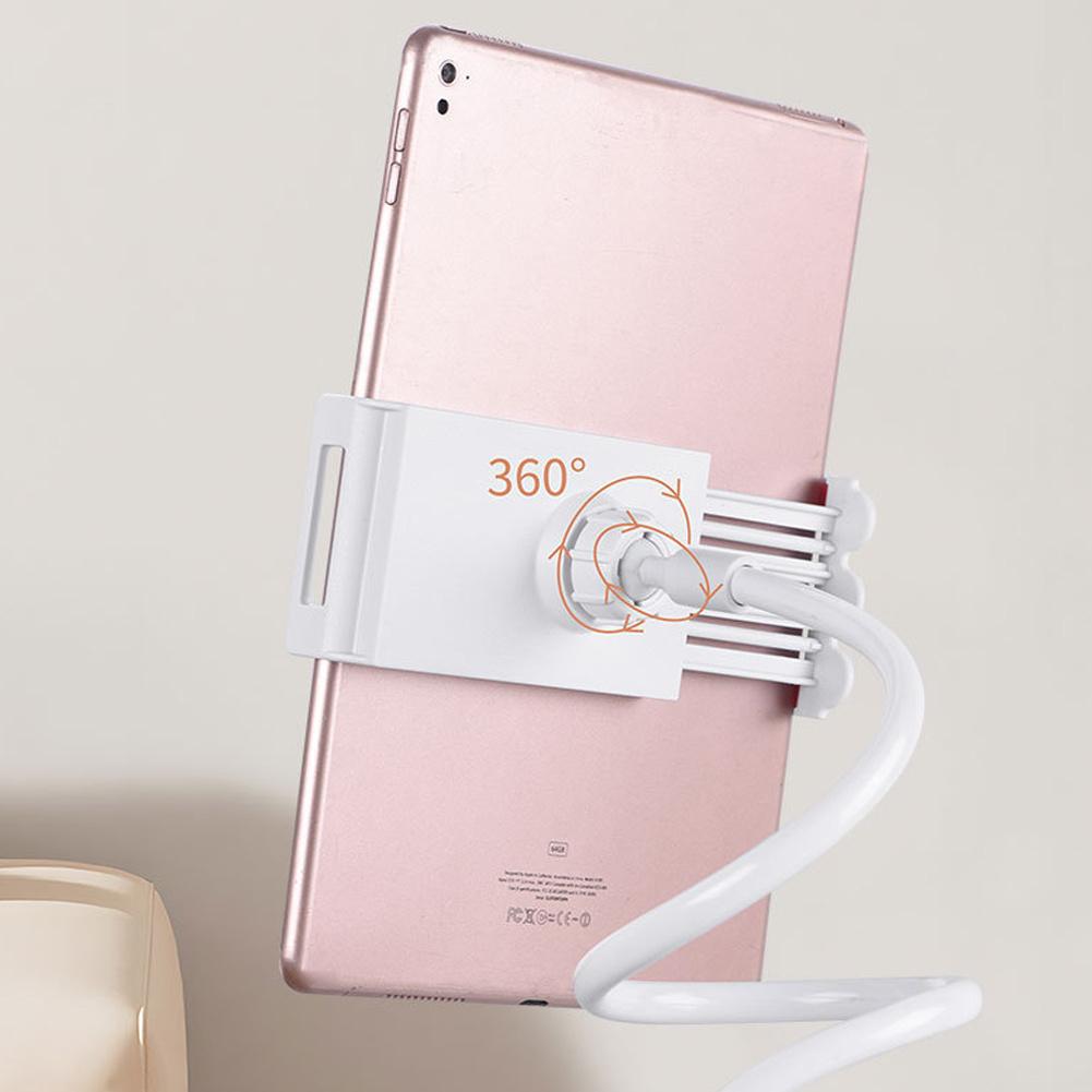 Tablet Cell Phone Bracket Lazy Bracket Adjustable Universal 360 Degree Rotation Flexible Long Arms Clip Mount Gooseneck Phones Stand