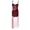 100kg Foreign Trade Plus Size Women's Clothing Strapless Lace Camisole Dress Hot Girl Pure Desire Slimming Dress Trendy