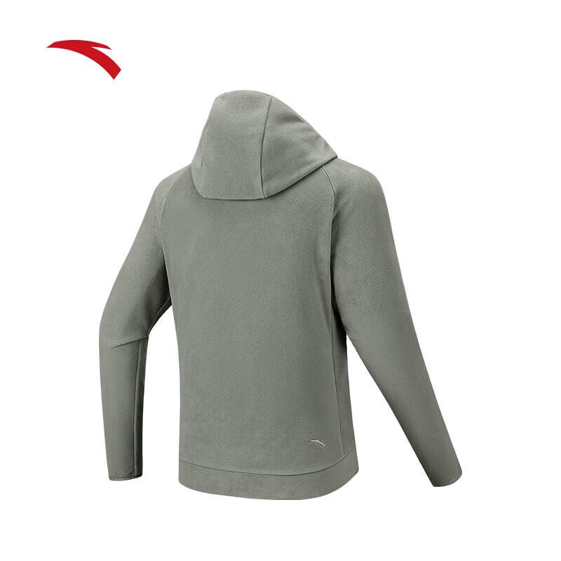 Anta Men's Earth Shell 3.0 Fire Shell Warm Fleece Hooded Jacket