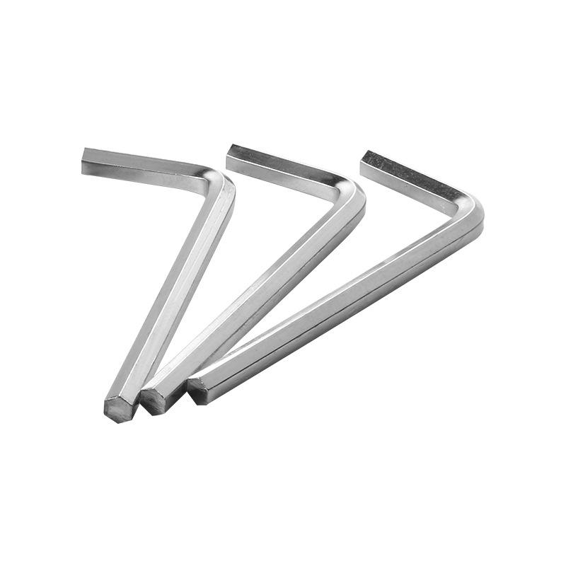 M6 Nickel-Plated Metric Inner Hex Wrench Set, 2.5-8mm L- and 7-Shaped Tools
