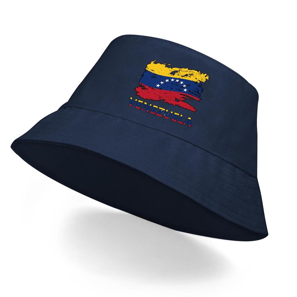 Hinkhatt med Venezuela-flagga, Damkeps Strand Casual Hip Hop Fiskarhatt