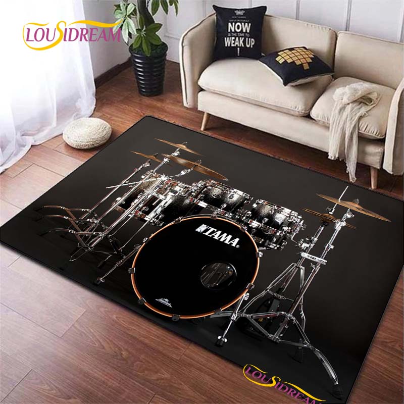Drums Brand Carpet for Living Room Bedroom Rugs Kitchen Kids Door Unslip Floor Mats Birthday gift photography props Alfombra Rug