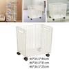 Large Mobile Toy Organizer Basket On Wheels, Sturdy Iron Chest for Versatile Storage, Suitable