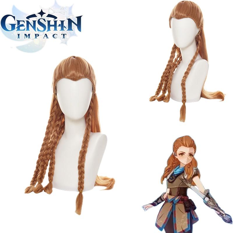Genshin Impact Aloy Cosplay Wig Long Hair Halloween Costume Ideas