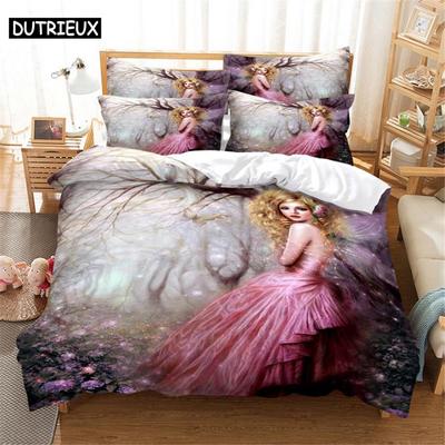3D Anime Bettwäscheset Queen Bettwäsche Bettbezugset Bettwäscheset Bettdecke Baumwolle Queen Schlafzimmer Bettbezugset Bettset Bettwäsche
