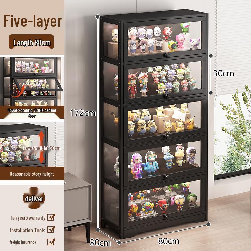 Acrylic Glass Display Cabinet with Lock for Toys and Prizes