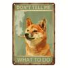 Drogo Shiba Inu Metal Sign Vintage Wall Decor 12x8 Inch Easy Hang Home Bar