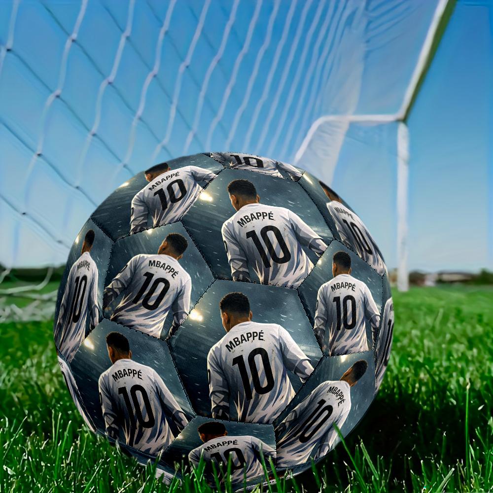 Mbappé Soccer Ball Size 5 Football Machine Sewn Indoor Outdoor Universal Football Perfect Commemorative Gift for Soccer Lovers