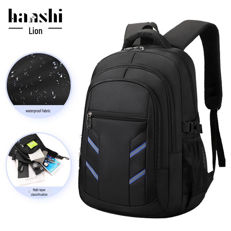 Large-Capacity Water-Repellent Oxford Backpack for Men - New Style School and Business Laptop Bag