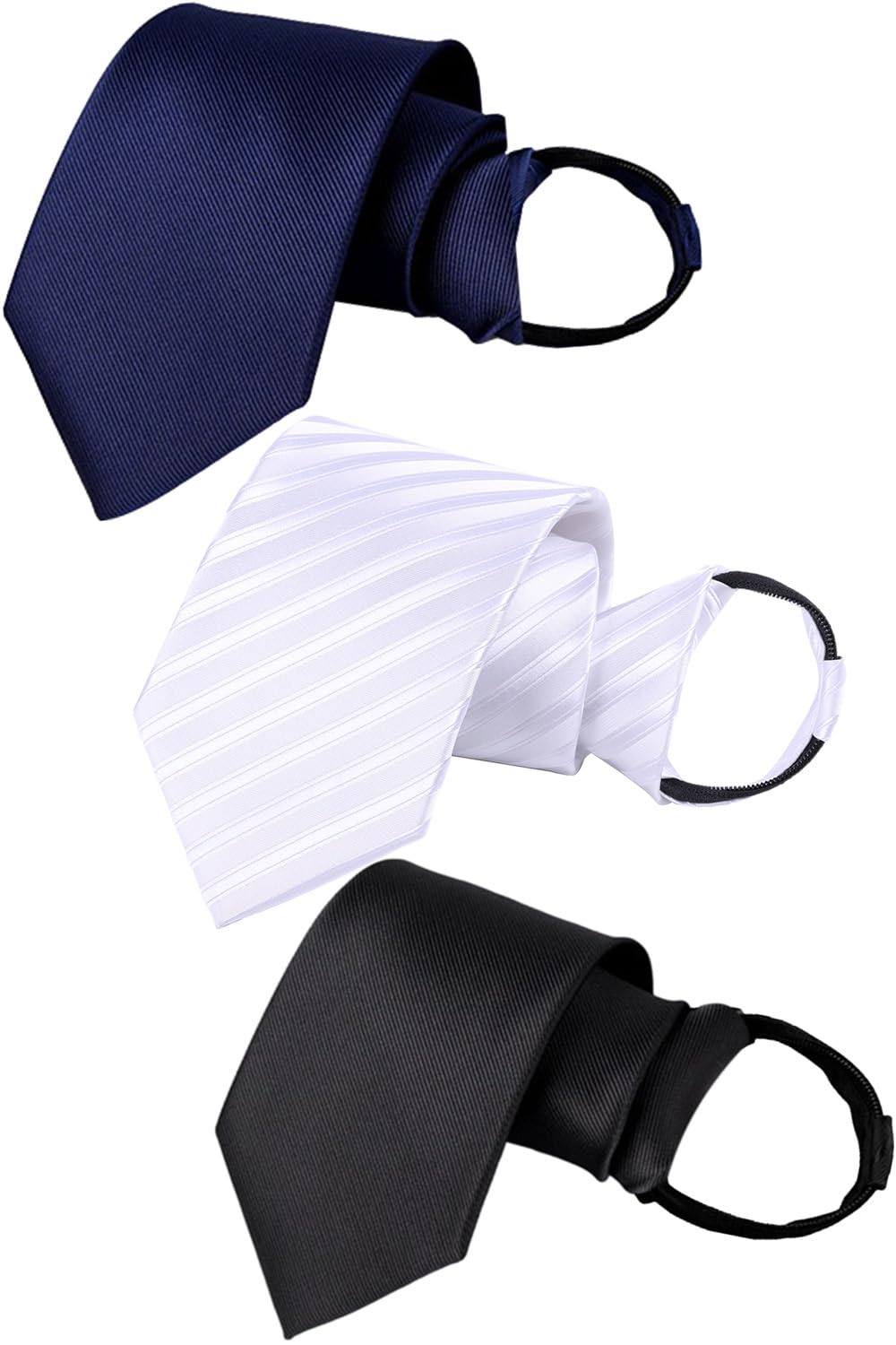 

[Best Item] One-touch necktie set, 10-second attachment, no tying required, made in Japan, men s, business, wedding, formal occasions, 8cm, hand