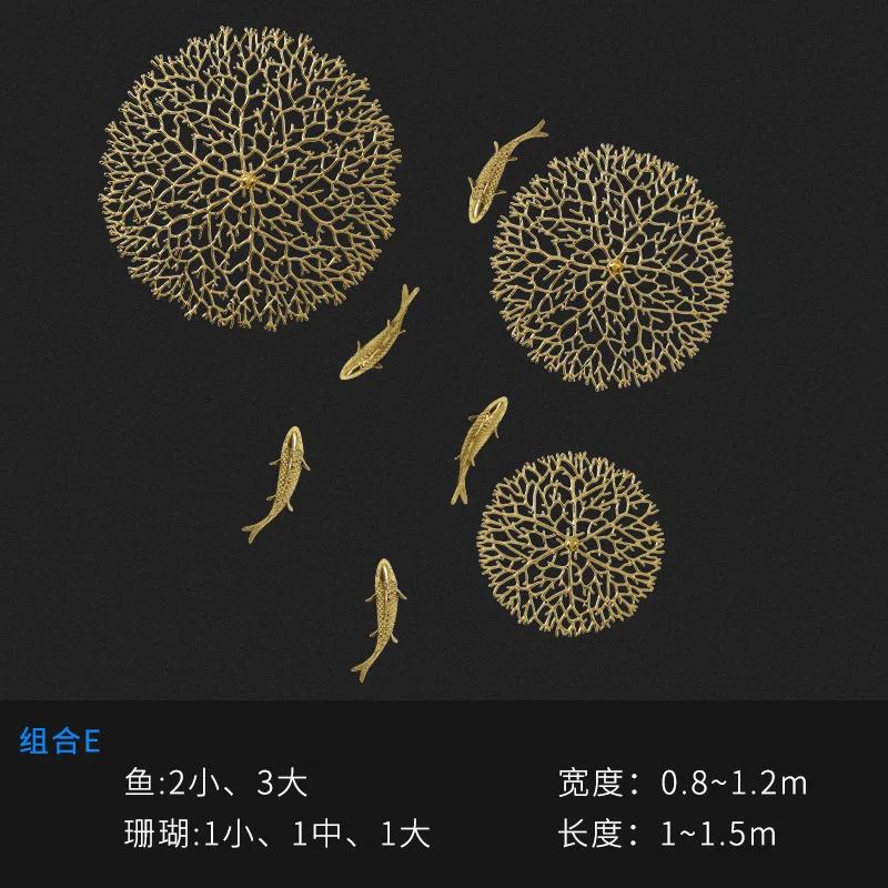 Copper Wealth Attracting Carp Wall Decoration Wall Pendant Living Room Entrance Corridor Decoration Sofa Background Wall Decor