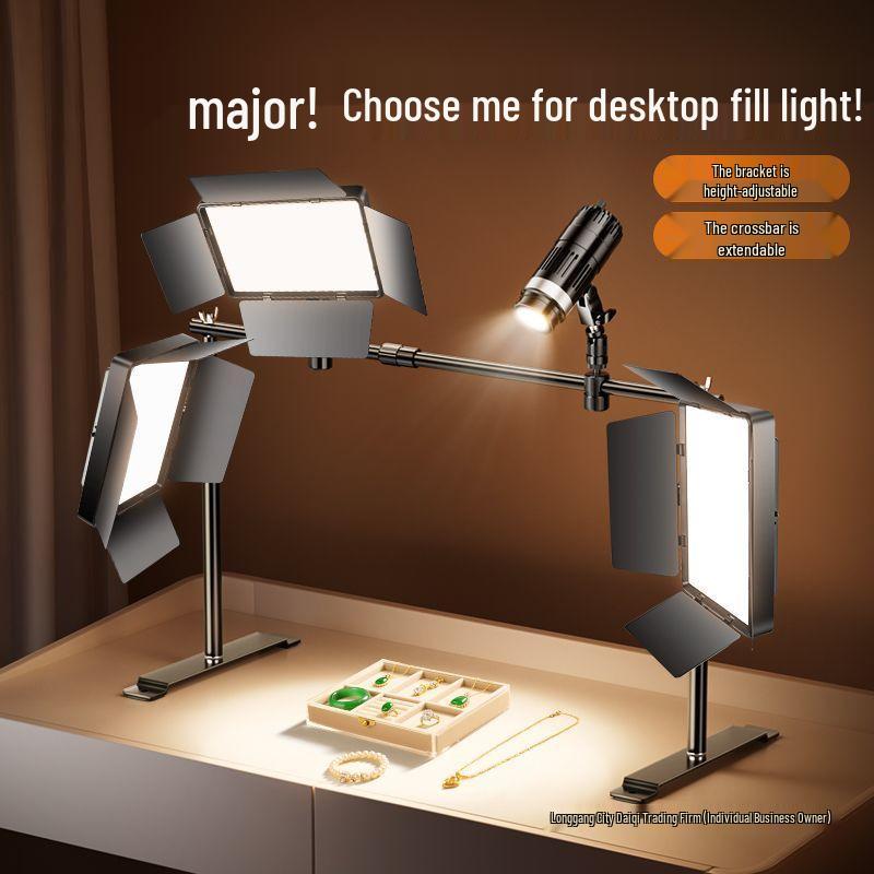 Broadcast Fill Light: LED Desktop Top Light for Live Room Photography and Professional Lighting