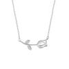925 Silver-Plated Tulip Necklace - Light Luxury Floral Clavicle Chain for Women