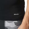 adidas Solid Color Brand Logo Print Round Neck Short Sleeve T-Shirt