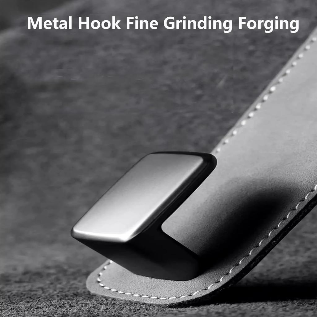 2PCS Car Purse Hooks,Suede Durable Car Seat Back Hooks for Purses and Bags, Purses Hanger for Sport Seat Back, Easy-Install Cars Stroge Organizer