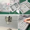 Dustproof Organizer for Earring Ring Necklace Velvet-Clear Lid Jewellery Holder
