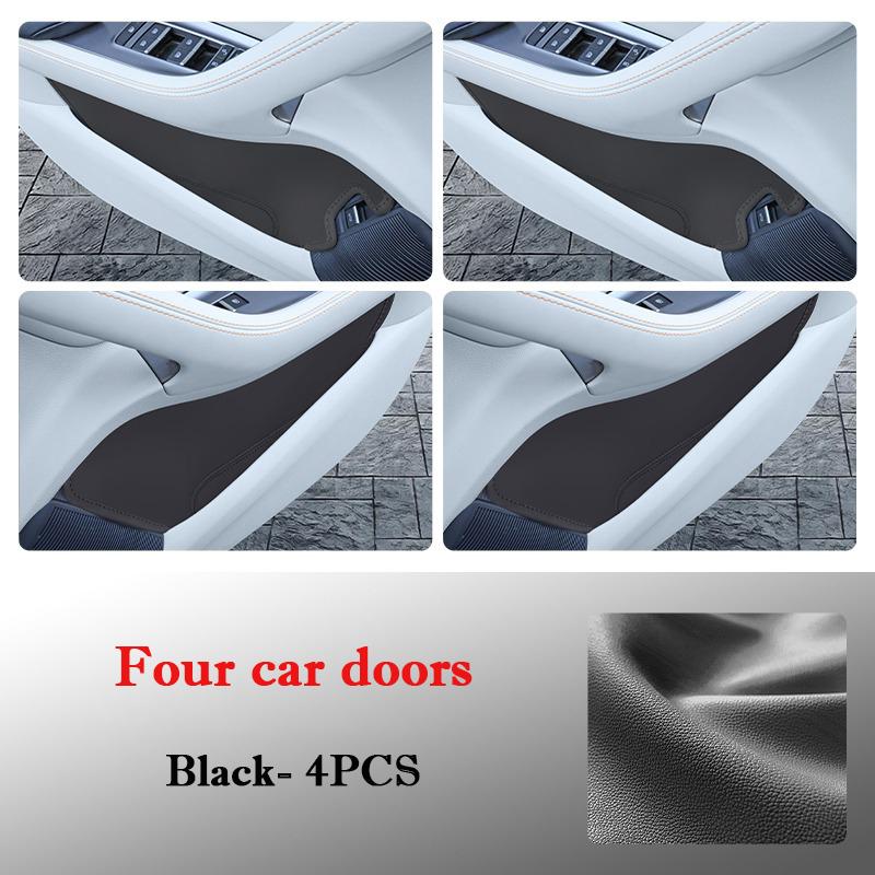 For BYD Song Plus Pro DMi EV Car Door Slot Storage Box Leather Door groove Protective Pad Storage Barrel Interior Accessories