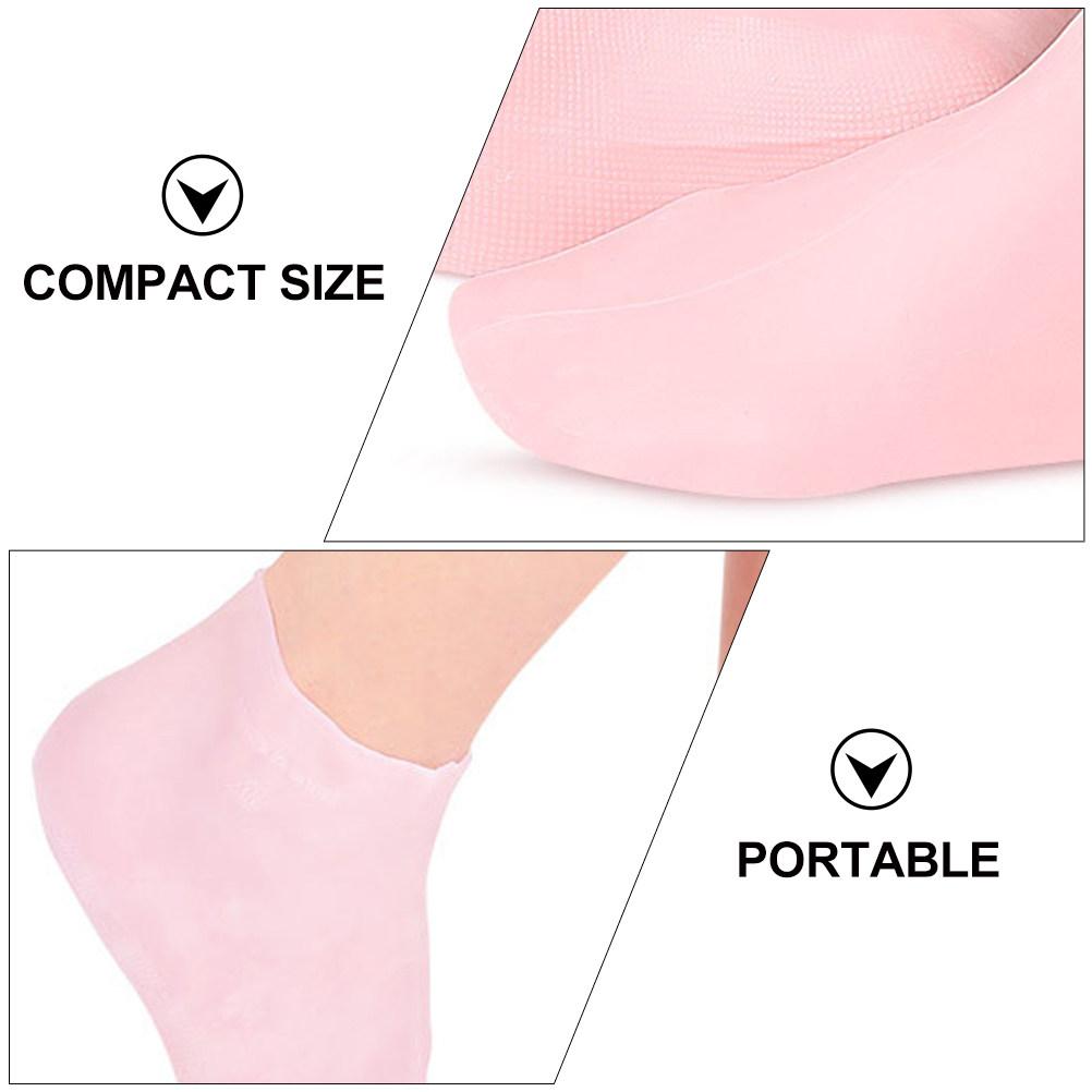 3Pairs Supple Moisturizing Socks for Cracked Heels Professional Foot Care Spa Supplies Locks In Moisture Exfoliation