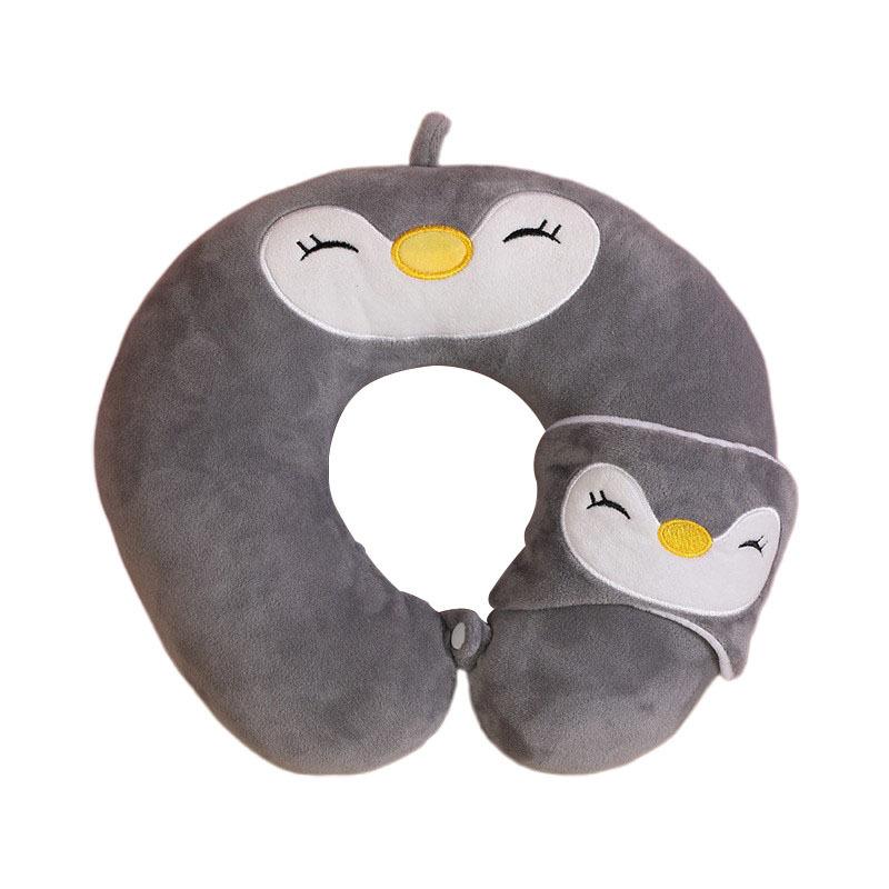 Poduszka podróżna przenośna wygodna poduszka pod szyję dla dorosłych i dzieci śliczna poduszka pod szyję do spania w podróży i na kempingu
