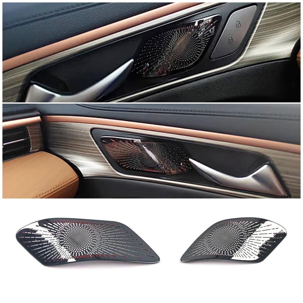 

Аксессуары для интерьера для Haval Jolion 2024 2024 Автомобильная внутренняя передняя дверная ручка Подлокотник Стерео Аудио Динамик Звуковая рамка Крышка Отделка чёрный