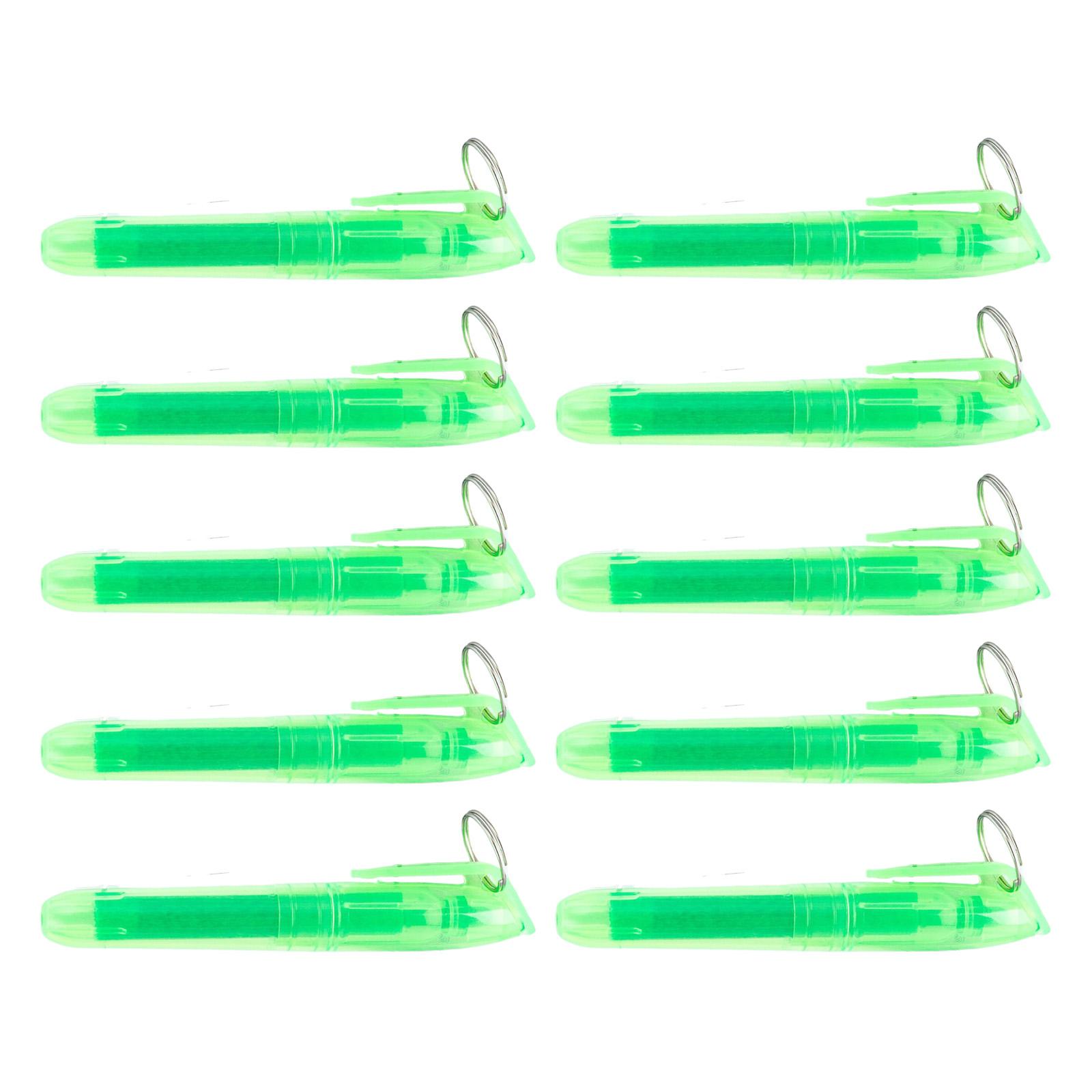 

10 шт. базовый маркер с металлическими кольцами, клиновидный наконечник, маркер, ручка, быстросохнущий, для студенческого дневника, выделения цветом зелёный