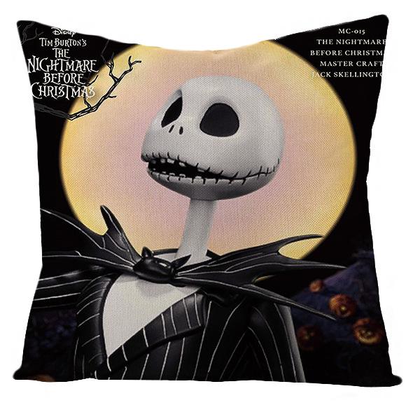 

Новая льняная наволочка на подушку на Хэллоуин Череп Невеста-труп Домашняя наволочка 45Cm * 45cm (without pillow core)