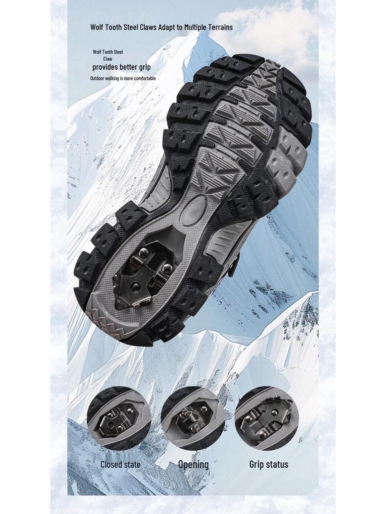 Boys' Fleece-Lined Cotton Shoes - New 2025 Autumn/Winter Non-Slip Warm Outdoor Sports Footwear