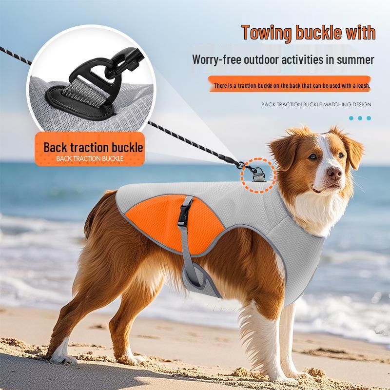 Pet Cooling Vest: Breathable, Anti-Heatstroke Dog Apparel with Reflective Strip for Summer