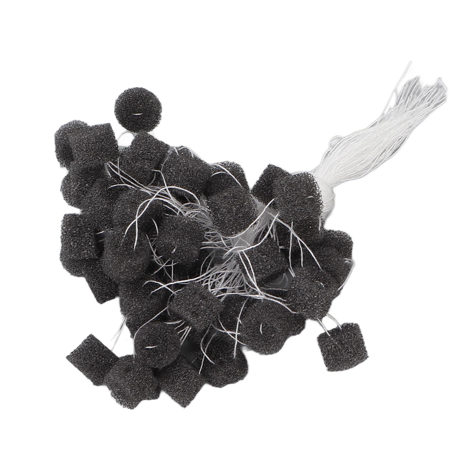 

50 шт. Мягкие губчатые вкладыши для слуховых аппаратов, аксессуары для слуховых аппаратов со шнуром M Black Gray