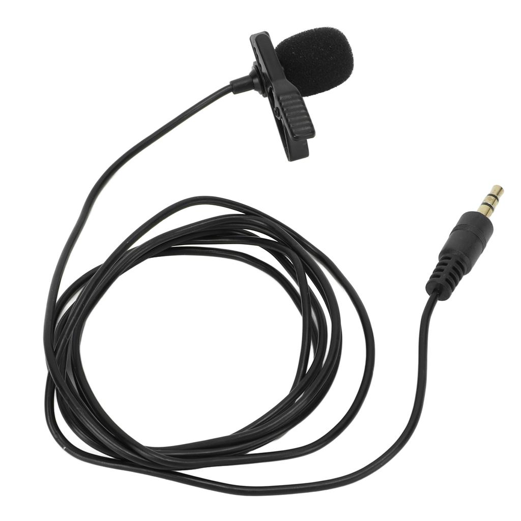 Lavalier Microphone Noise Reduction Omnidirectional Clip On Mic for Interview Streaming