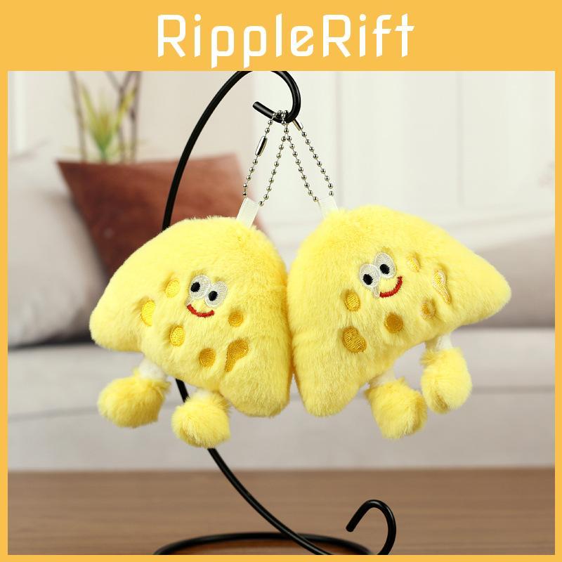 Creative Plush Cheese Sandwich Keychain Accessory Cute Soft Toy For Couples