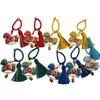 National Style Rotating Horse Keychain Pendant for Peace and Joy