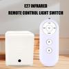 Wireless Remote Controlled E27 Light Socket Timer Switches 5 Programmable Setting for Energy Efficient Lighting UK Plug