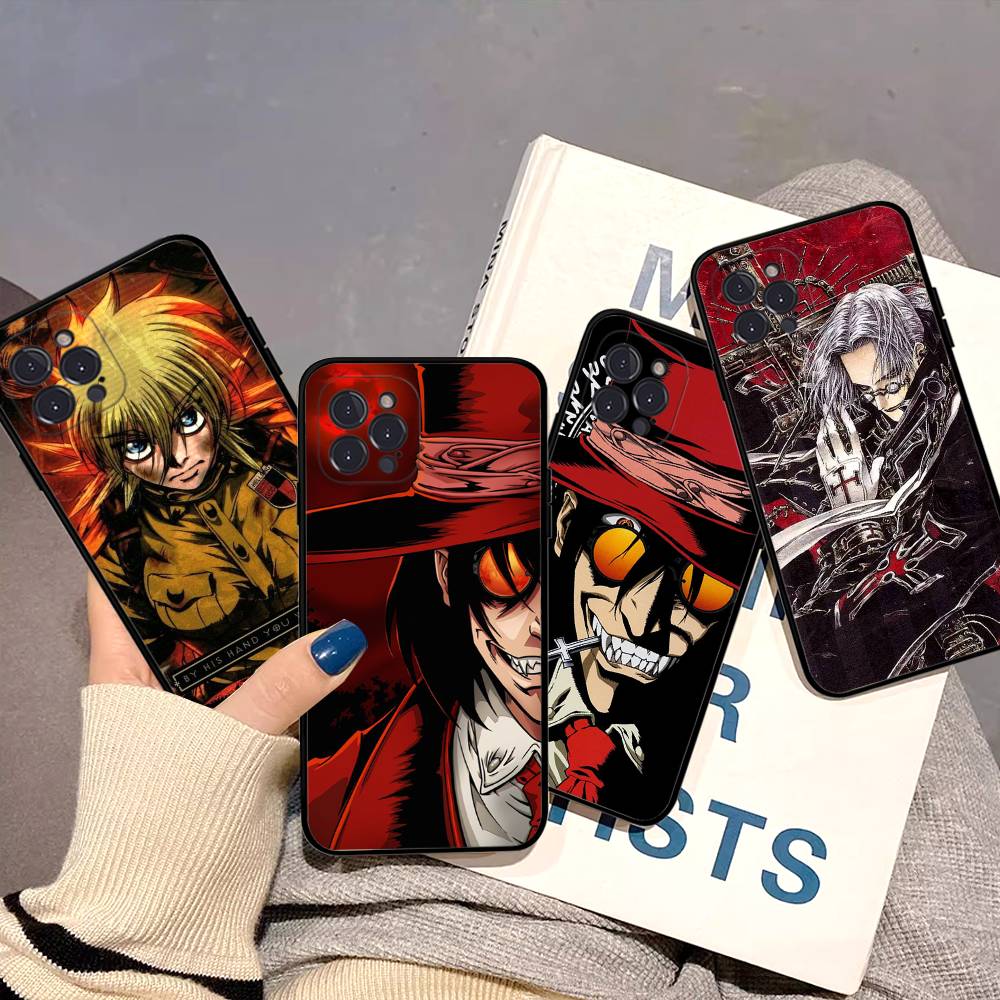 Horror Anime Hellsing Phone Case For IPhone 14 Plus 13 Mini 11 16 15 17 Pro Max Protection Shockproof