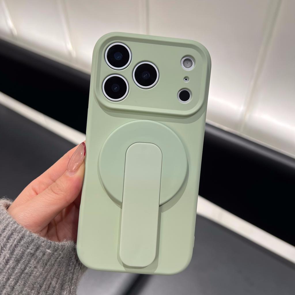 Płynny Silikonowy Uchwyt Miękkie Matowe Etui dla Apple iPhone 17 Air 16 Plus 15 14 13 12 Pro Max 11 2W1 Pokrowiec do Ładowania Magsafe