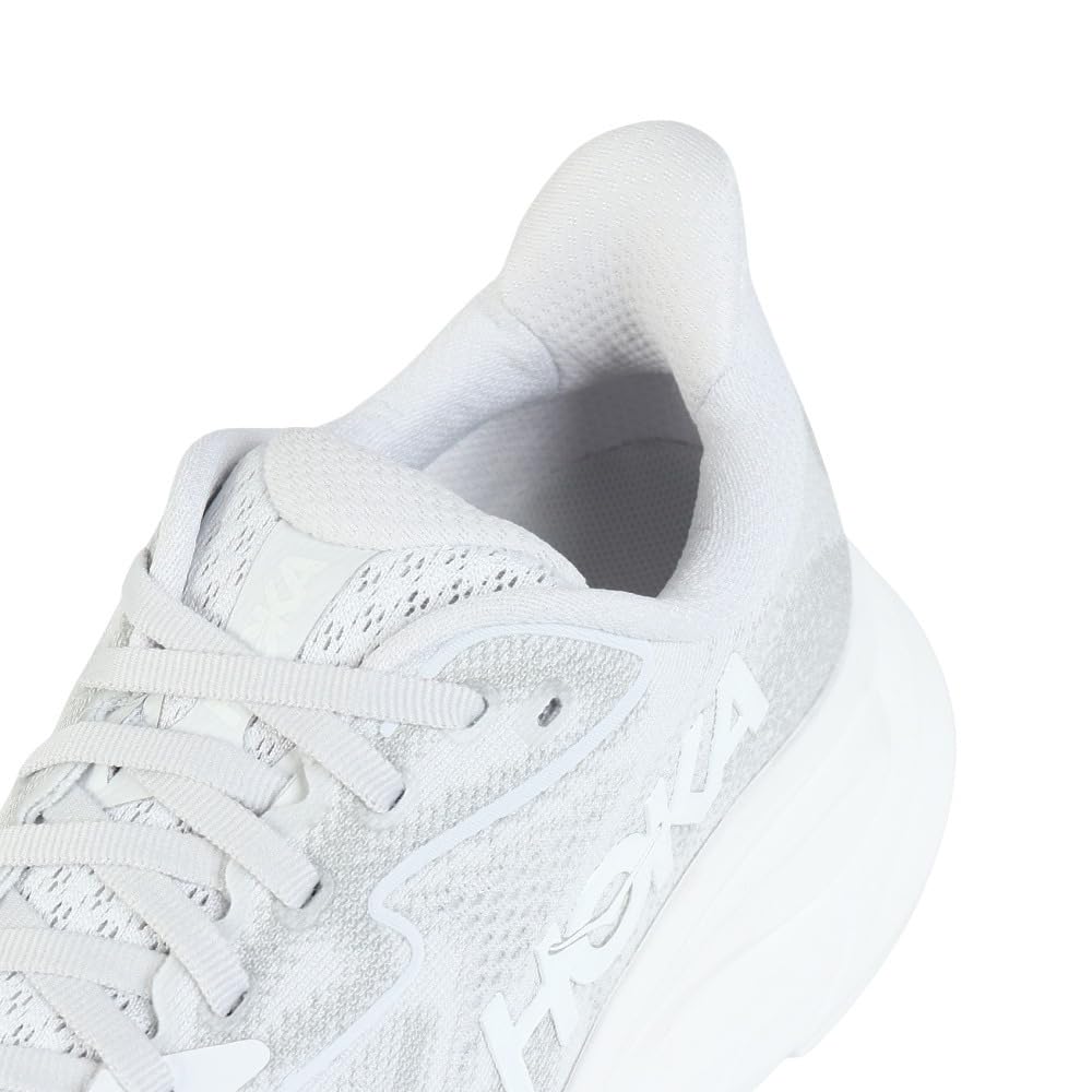 HOKA Clifton 10 Wide Running Shoes Size (Ice Gray, 26.0, Women's, 1162050-CRDS)