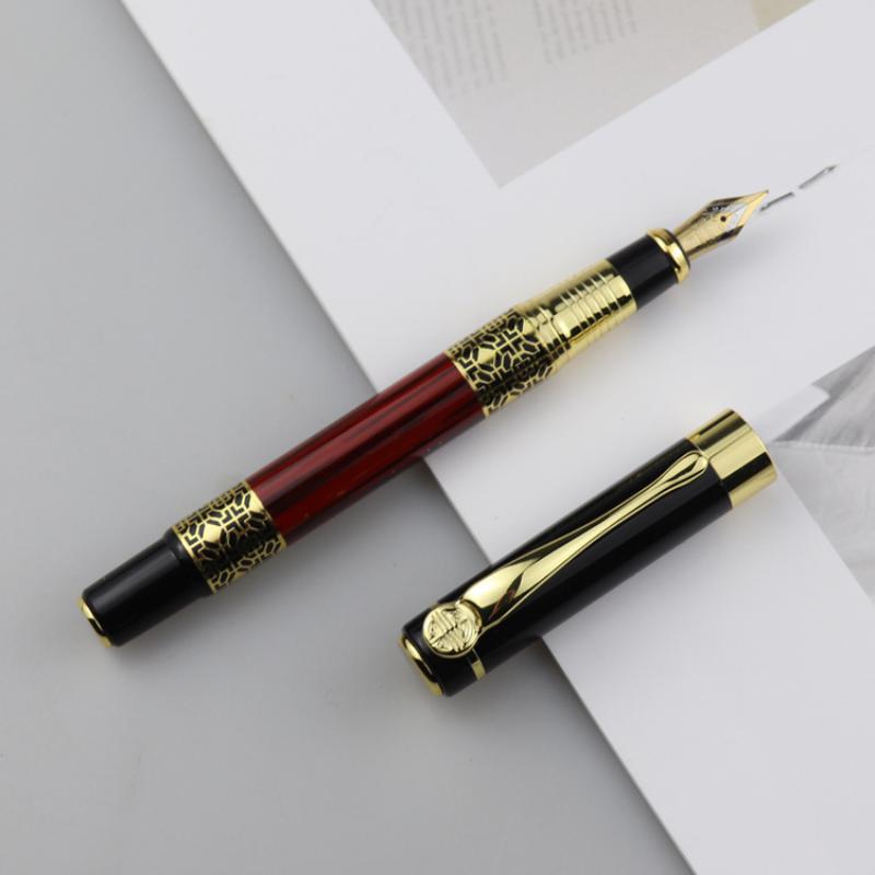 Smooth Writing Grain Fountain Pen Classic Texture Office Pen School Signature Calligraphy Student Stationery Supplies Gifts