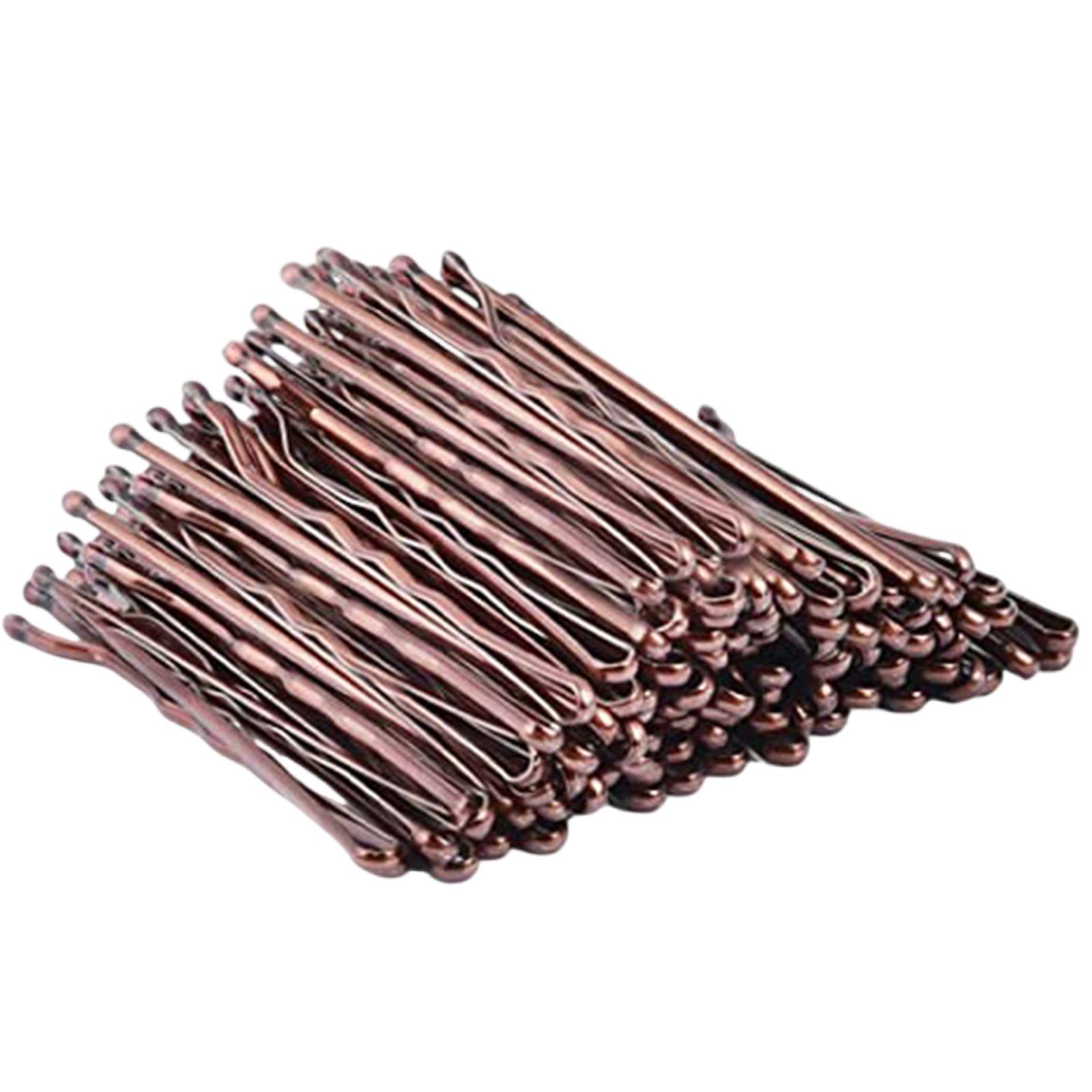 

50pcs Bobby Pins For Everyday Hairstyles Practical Metal Hair Clips Hair Styling For Different Ages And Hair Colors кавовий